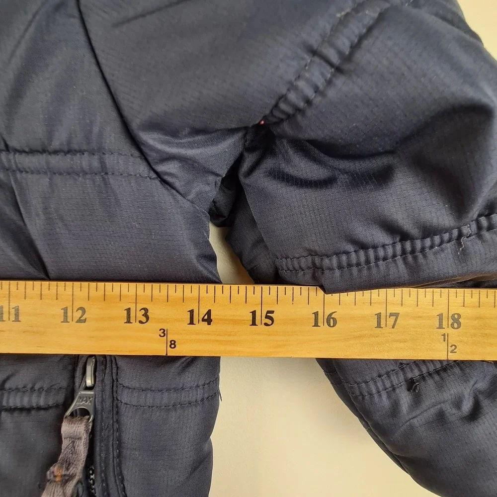 OSHKOSH B'GOSH‎ Little Boys Navy Blue Stripe Hooded Puffer Jacket Size S 4T